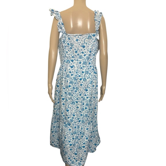 Draper James Blue and White Floral Maxi Dress - Picture 3 of 8